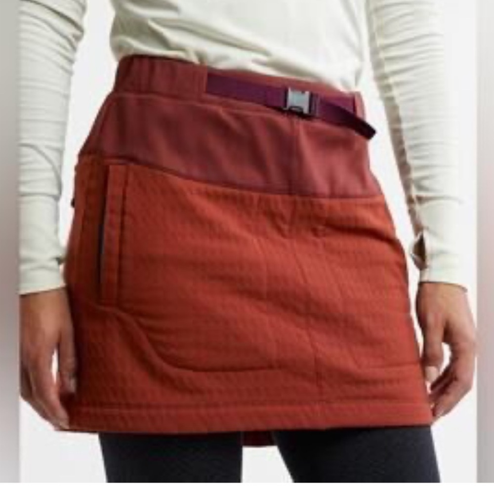 Title nine burn orange purple mini skirt size XS outdoor hiking